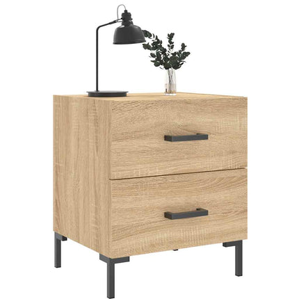 Sängbord 2 st sonoma-ek 40x35x47,5 cm konstruerat trä