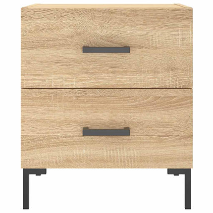 Sängbord 2 st sonoma-ek 40x35x47,5 cm konstruerat trä