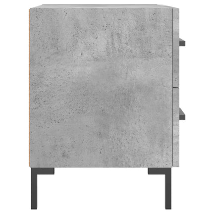 Sängbord betonggrå 40x35x47,5 cm konstruerat trä