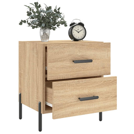 Sängbord sonoma-ek 40x35x47,5 cm konstruerat trä