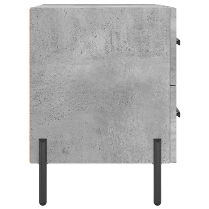 Sängbord betonggrå 40x35x47,5 cm konstruerat trä