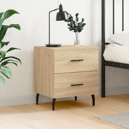 Sängbord sonoma-ek 40x35x47,5 cm konstruerat trä