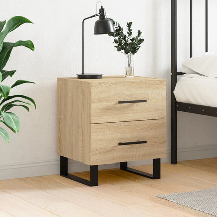Sängbord sonoma-ek 40x35x47,5 cm konstruerat trä