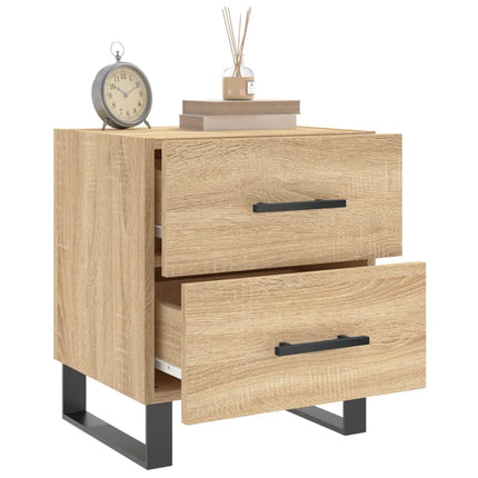 Sängbord 2 st sonoma-ek 40x35x47,5 cm konstruerat trä