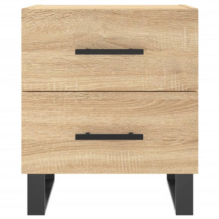 Sängbord 2 st sonoma-ek 40x35x47,5 cm konstruerat trä