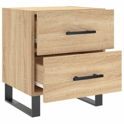 Sängbord 2 st sonoma-ek 40x35x47,5 cm konstruerat trä