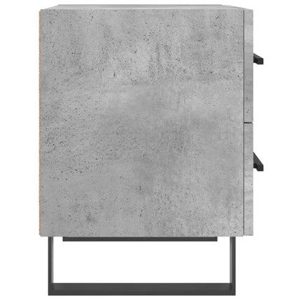 Sängbord betonggrå 40x35x47,5 cm konstruerat trä