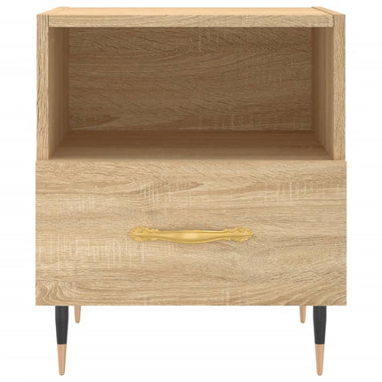 Sängbord 2 st sonoma-ek 40x35x47,5 cm konstruerat trä