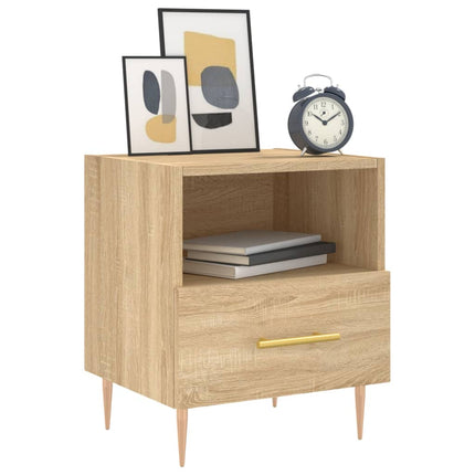 Sängbord sonoma-ek 40x35x47,5 cm konstruerat trä