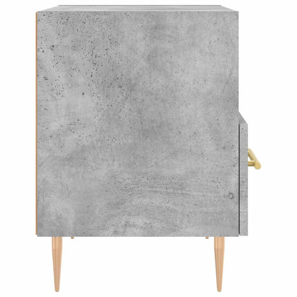 Sängbord betonggrå 40x35x47,5 cm konstruerat trä