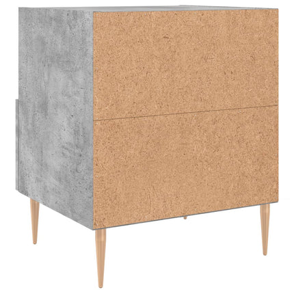 Sängbord betonggrå 40x35x47,5 cm konstruerat trä