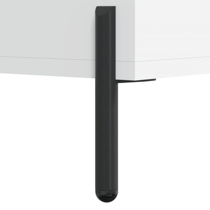 Sängbord 2 st vit 40x35x47,5 cm konstruerat trä