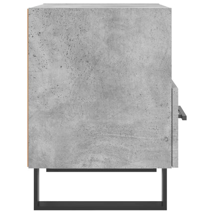 Sängbord betonggrå 40x35x47,5 cm konstruerat trä
