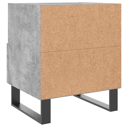 Sängbord betonggrå 40x35x47,5 cm konstruerat trä