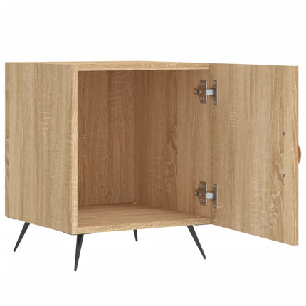 Sängbord 2 st sonoma-ek 40x40x50 cm konstruerat trä