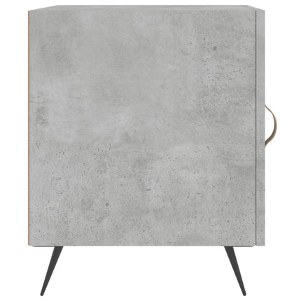 Sängbord 2 st betonggrå 40x40x50 cm konstruerat trä