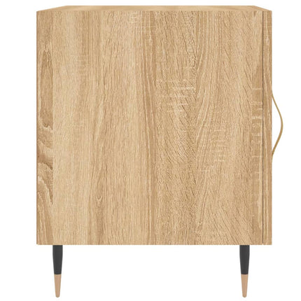 Sängbord 2 st sonoma-ek 40x40x50 cm konstruerat trä