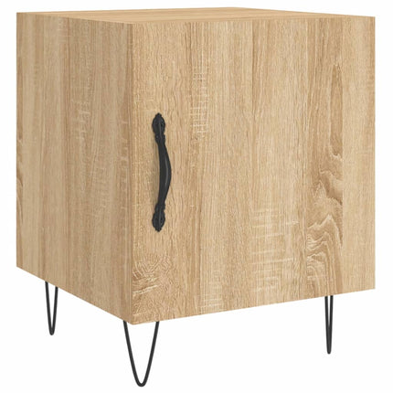 Sängbord 2 st sonoma-ek 40x40x50 cm konstruerat trä