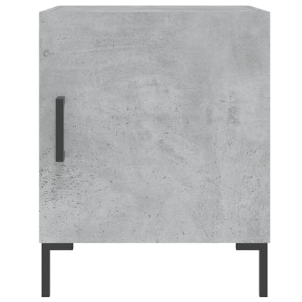 Sängbord 2 st betonggrå 40x40x50 cm konstruerat trä