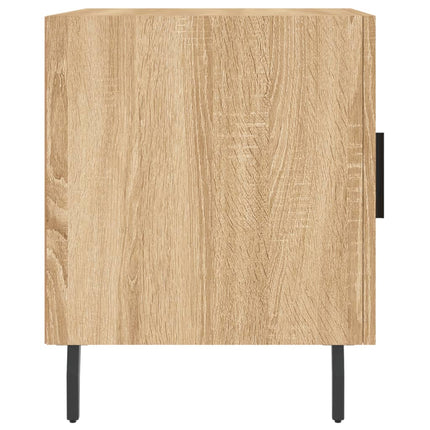 Sängbord 2 st sonoma-ek 40x40x50 cm konstruerat trä