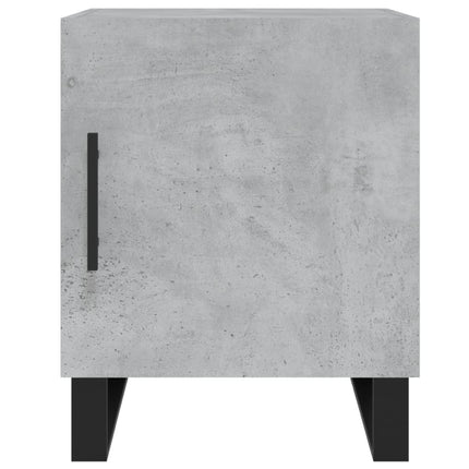 Sängbord 2 st betonggrå 40x40x50 cm konstruerat trä