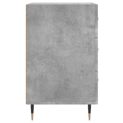 Sängbord betonggrå 40x40x66 cm konstruerat trä