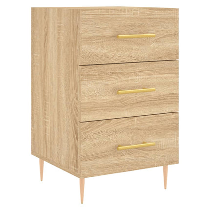 Sängbord sonoma-ek 40x40x66 cm konstruerat trä