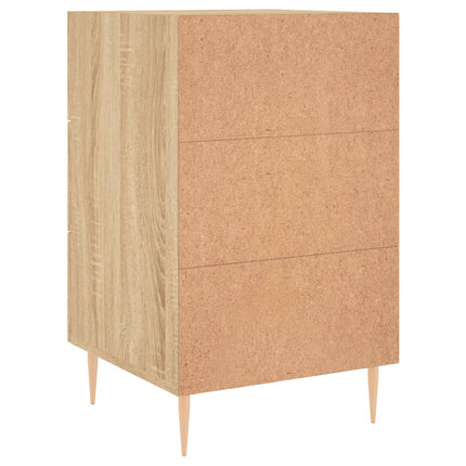 Sängbord sonoma-ek 40x40x66 cm konstruerat trä