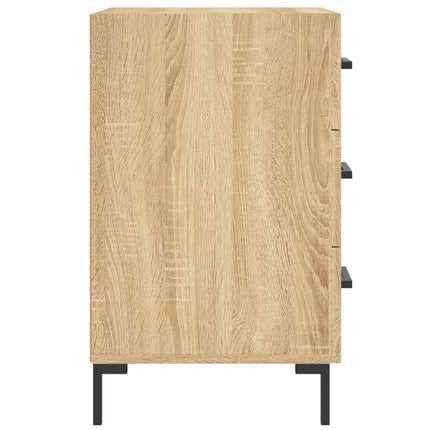Sängbord sonoma-ek 40x40x66 cm konstruerat trä