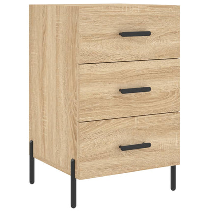 Sängbord sonoma-ek 40x40x66 cm konstruerat trä