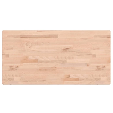 Bordsskiva 80x40x1,5 cm rektangulär massivt bokträ