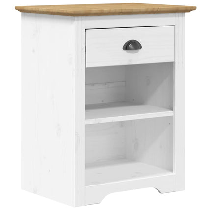Sängbord BODO brun 53x38,5x67 cm massiv furu