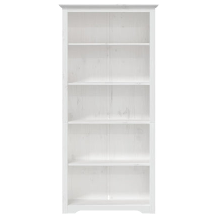 Bokhylla BODO vit 82x40x173 cm massiv furu 5 hyllplan