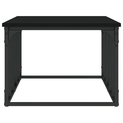 Soffbord svart 100x50x35,5 cm konstruerat trä