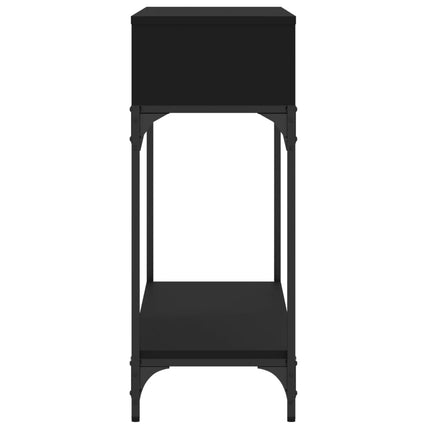 Konsolbord svart 100x30,5x75 cm konstruerat trä