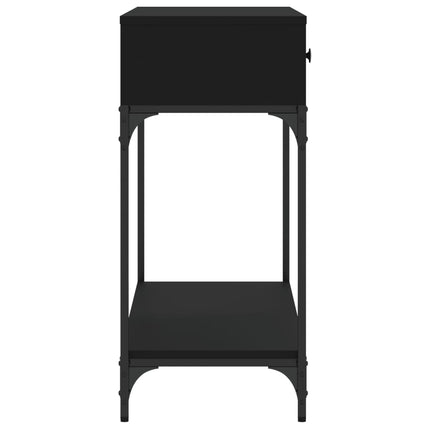 Konsolbord svart 100x34,5x75 cm konstruerat trä