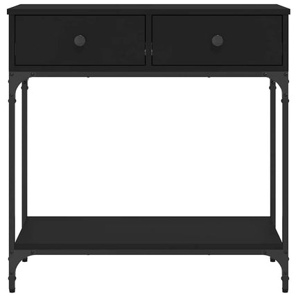 Konsolbord svart 75x34,5x75 cm konstruerat trä