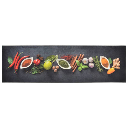 Köksmatta maskintvättbar kryddor 45x150 cm sammet