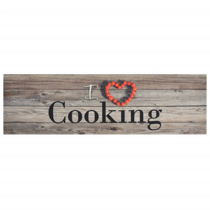 Köksmatta maskintvättbar cooking grå 45x150 cm sammet