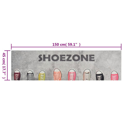 Köksmatta maskintvättbar shoezone 45x150 cm sammet