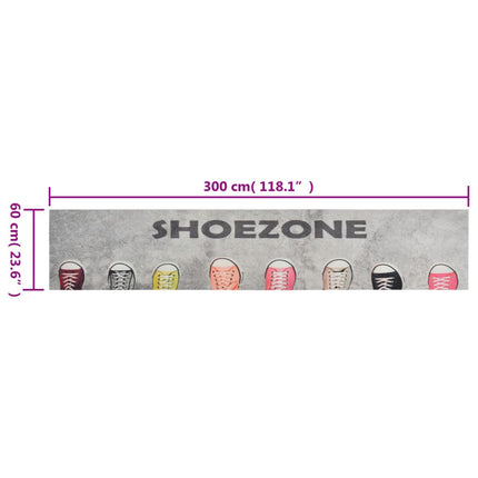 Köksmatta maskintvättbar shoezone 60x300 cm sammet