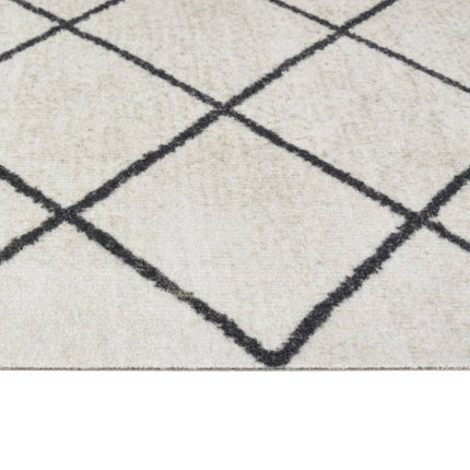 Köksmatta maskintvättbar kvadratrutig 45x150 cm sammet