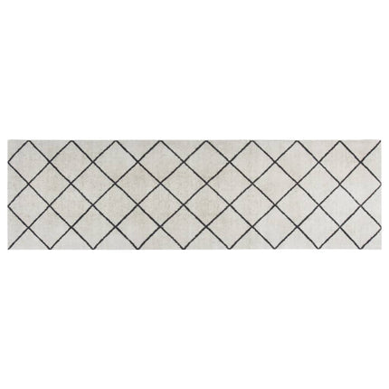 Köksmatta maskintvättbar kvadratrutig 60x180 cm sammet