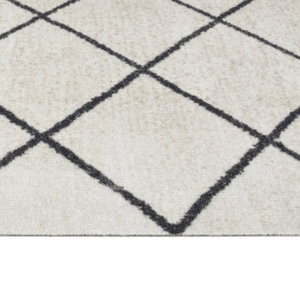 Köksmatta maskintvättbar kvadratrutig 60x180 cm sammet