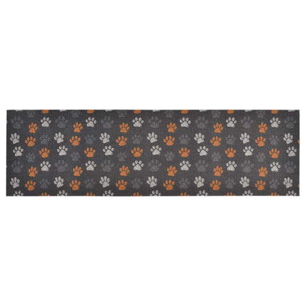 Köksmatta maskintvättbar tassar 60x180 cm sammet