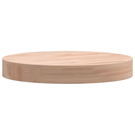 Bordsskiva Ø30x4 cm rund massivt bokträ
