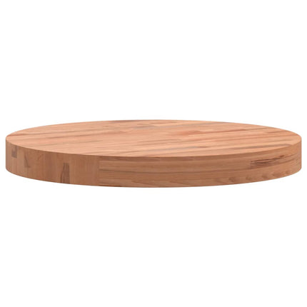 Bordsskiva Ø40x4 cm rund massivt bokträ
