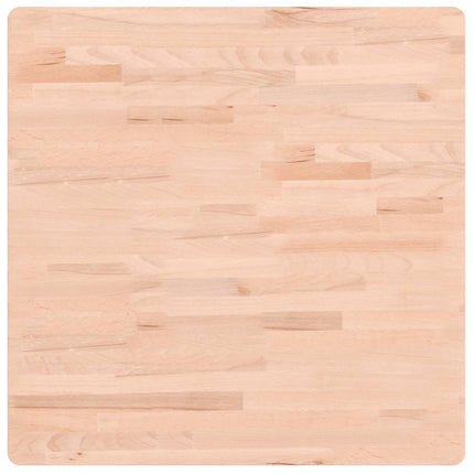 Bordsskiva 70x70x2,5 cm fyrkantig massivt bokträ