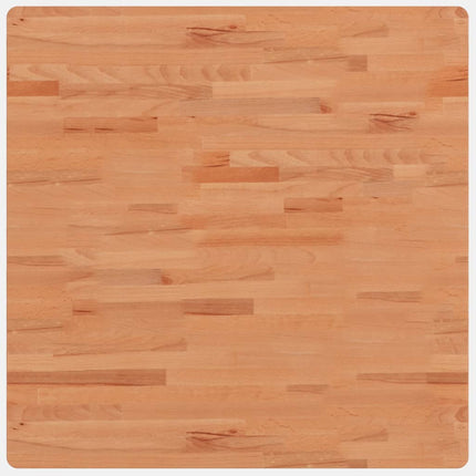 Bordsskiva 80x80x2,5 cm fyrkantig massivt bokträ