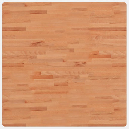 Bordsskiva 90x90x2,5 cm fyrkantig massivt bokträ